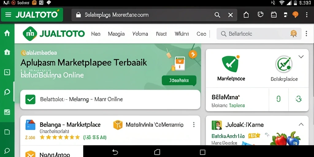 Tampilan antarmuka JUALTOTO yang ramah pengguna dan menarik.