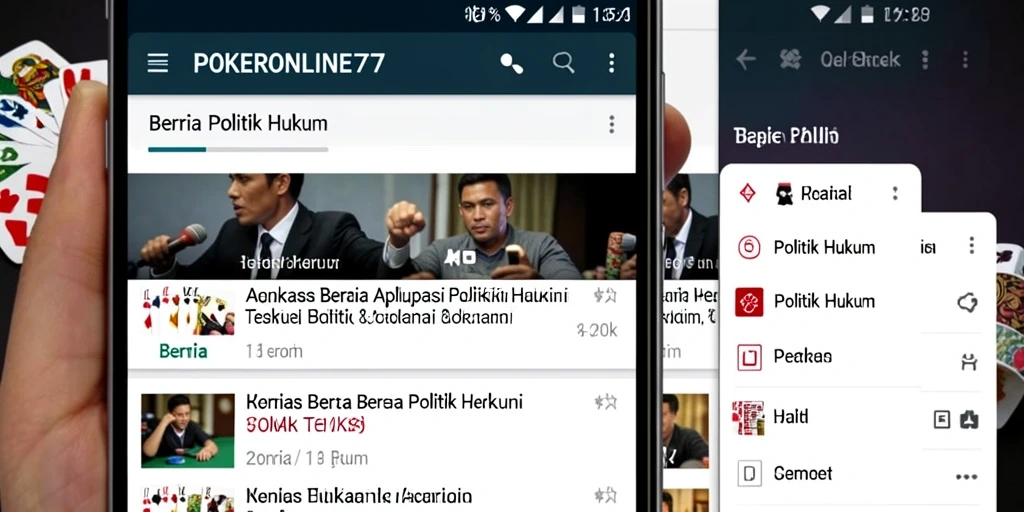 Tampilan antarmuka POKERONLINE77 yang informatif dan menarik.