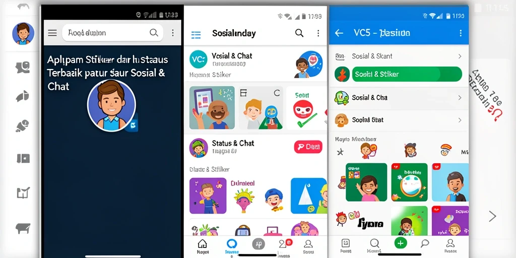 Antarmuka VC5 yang mudah digunakan dan penuh warna.