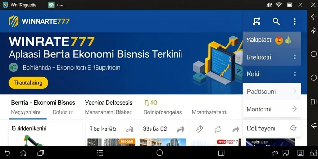 Tampilan antarmuka WINRATE777 yang sederhana dan informatif.